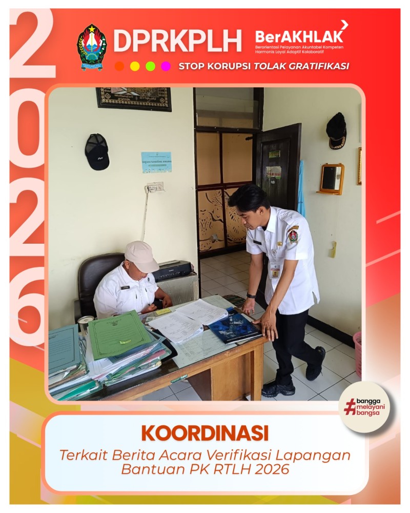 Koordinasi BA Verifikasi Lapangan RTLH 2026