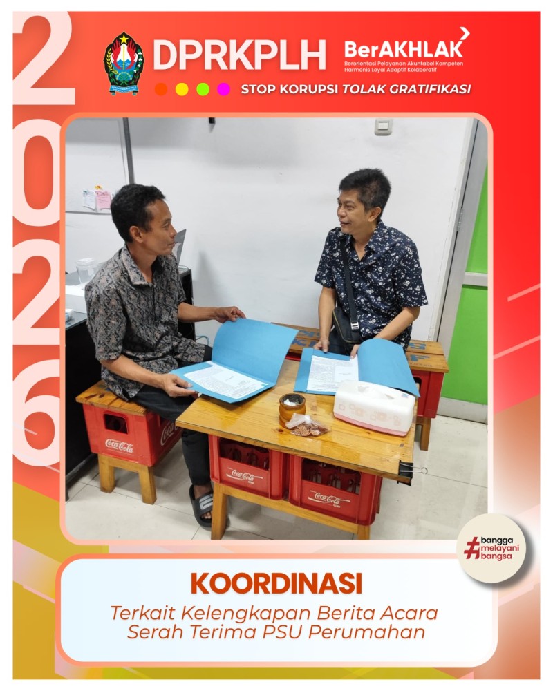 DPRKPLH Temanggung Koordinasikan Kelengkapan BAST Prasana Sarana Utilitas (PSU) Perumahan 2026
