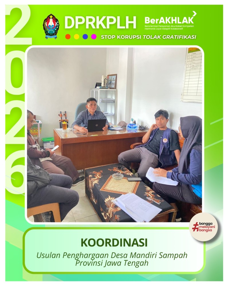 Koordinasi usulan penghargaan desa mandiri sampah