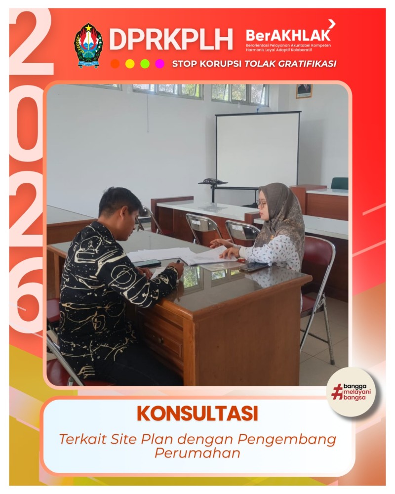 Staf Bidang Perkim Evaluasi Rencana Site Plan Pengembang Perumahan