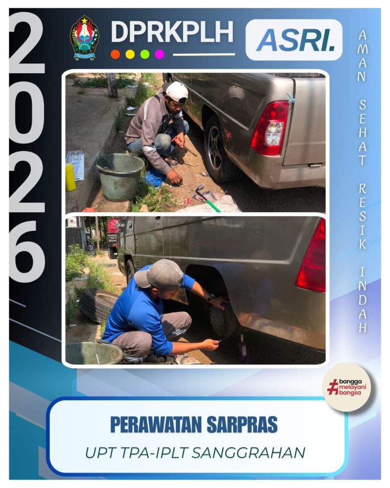Perawatan Rutin Kendaraan Operasional UPT TPA-IPLT Sanggrahan Temanggung