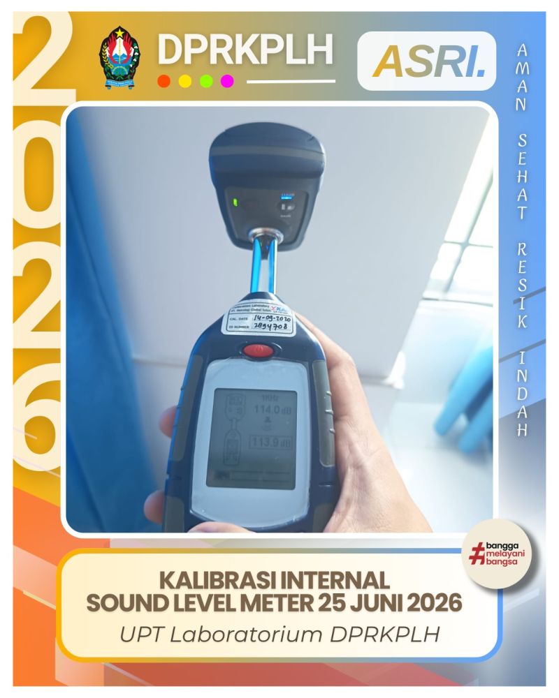 Persiapan Uji Kebisingan: Kalibrasi Alat Sound Level Meter oleh Analis Laboratorium