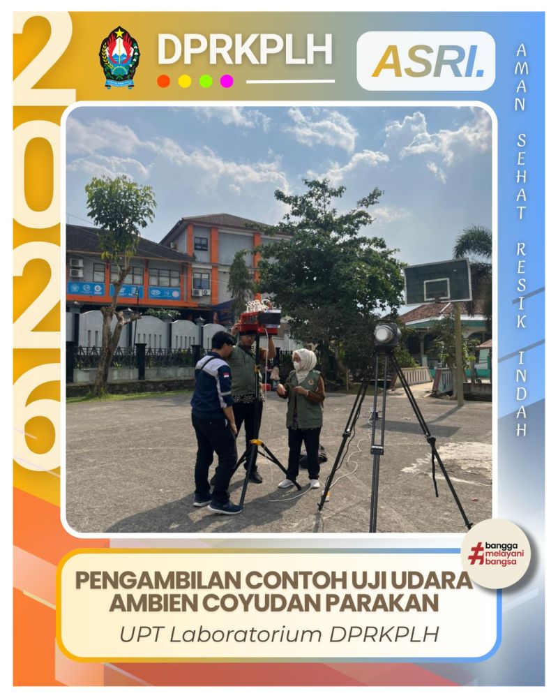 Pemantauan Kualitas Udara Ambien Coyudan oleh UPT Laboratorium DPRKPLH Temanggung