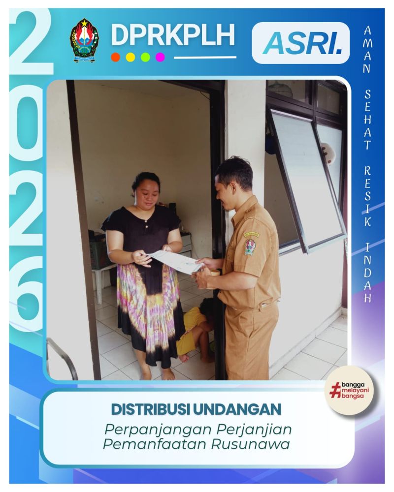 Pengelola Rusunawa Bagikan Undangan Perpanjangan Kontrak Sesuai Aturan Peraturan Daerah