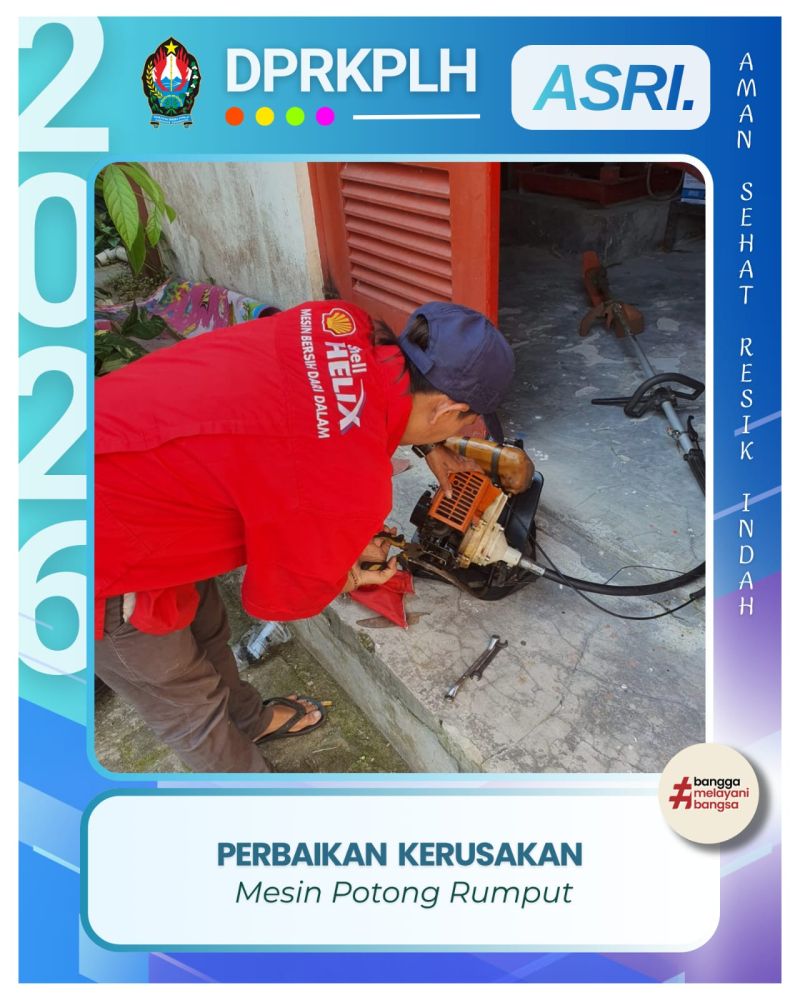 Perbaikan Mesin Potong Rumput Rusunawa di Temanggung