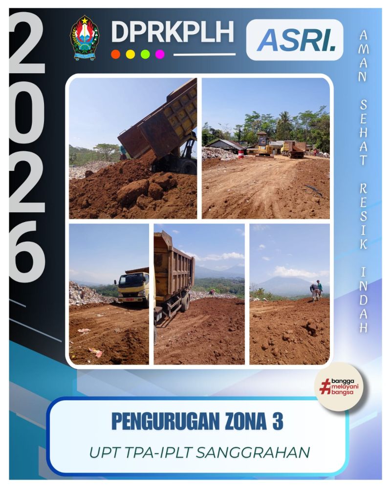 Optimalkan Pengelolaan Sampah, UPTD TPA IPLT Sanggrahan Temanggung Lakukan Pelapisan Tanah Zona Landfill