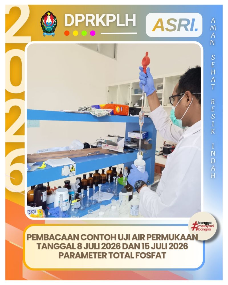 Uji Mutu Air Permukaan, Analis DPRKPLH Temanggung Periksa Kandungan Total Fosfat di 6 Lokasi