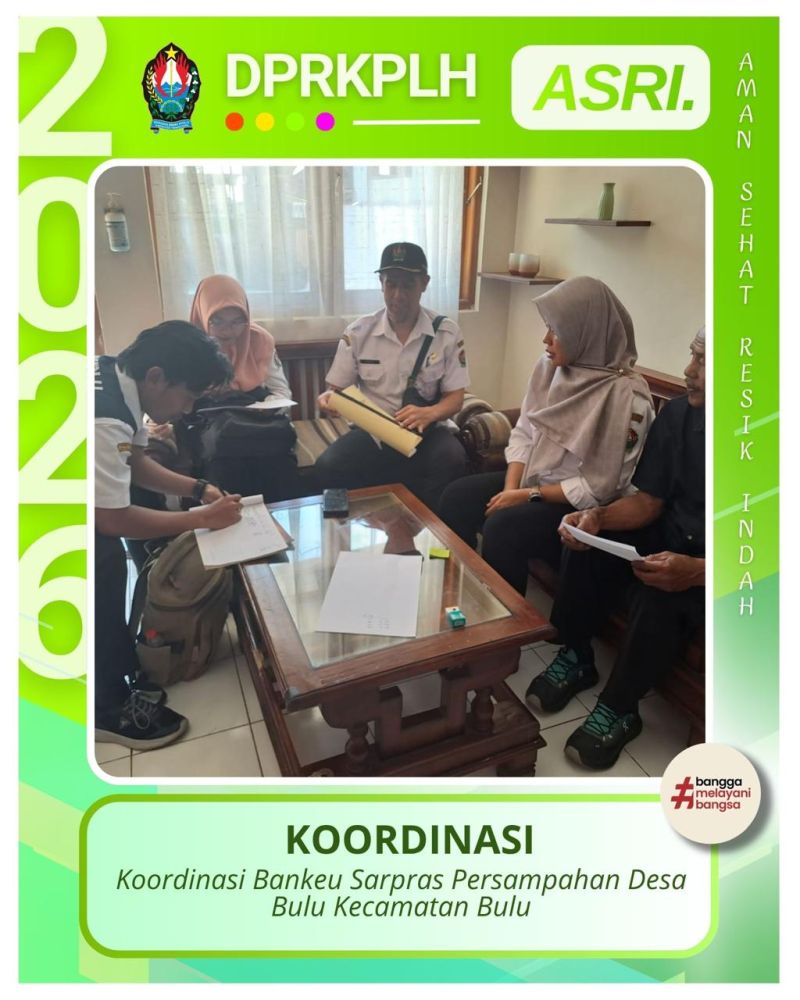 DPRKPLH Temanggung Gelar Koordinasi Bankeu Sarana Prasarana Persampahan di Kecamatan Bulu