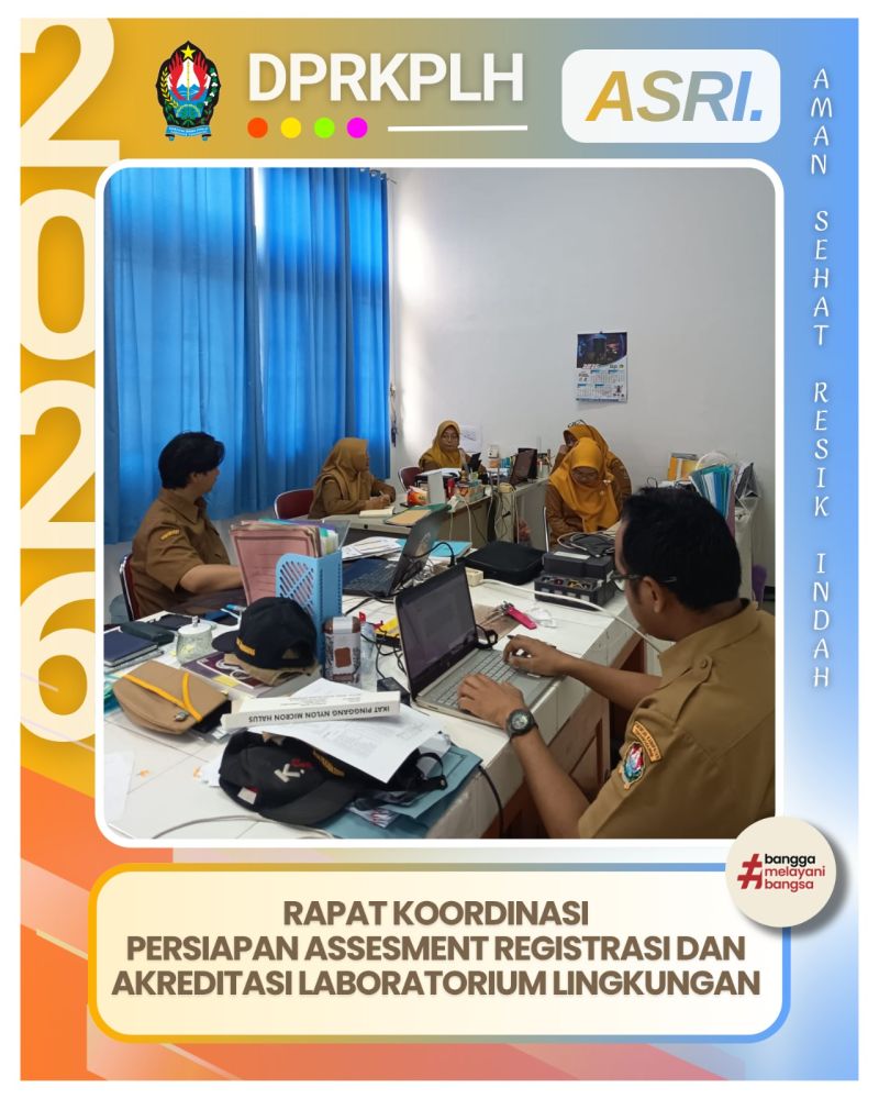 Menuju Standar Nasional, UPT Laboratorium DPRKPLH Gelar Rapat Persiapan Akreditasi