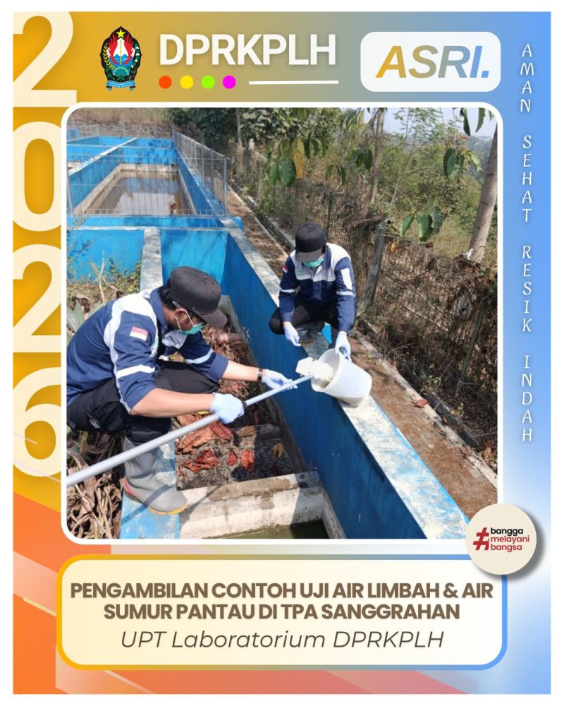 Pantau Dampak Lingkungan, Tim Laboratorium Ambil Sampel Air di Empat Titik TPA Sanggrahan