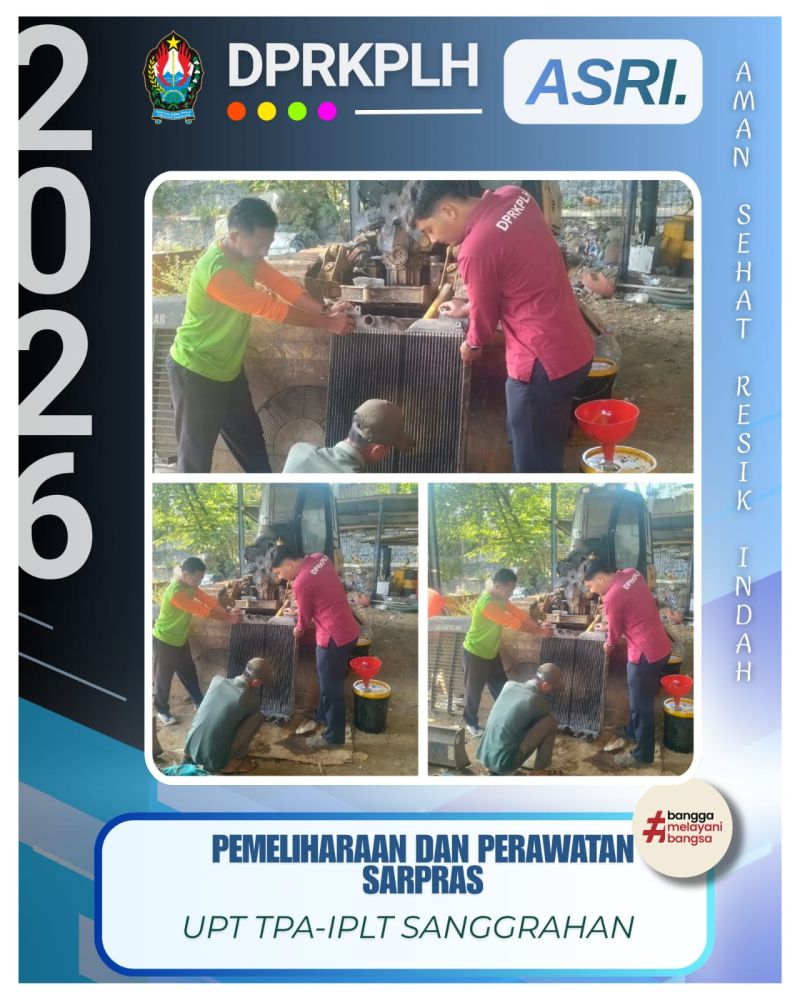 Pemeliharaan Rutin Sarpras Operasional di TPA Sanggrahan Temanggung