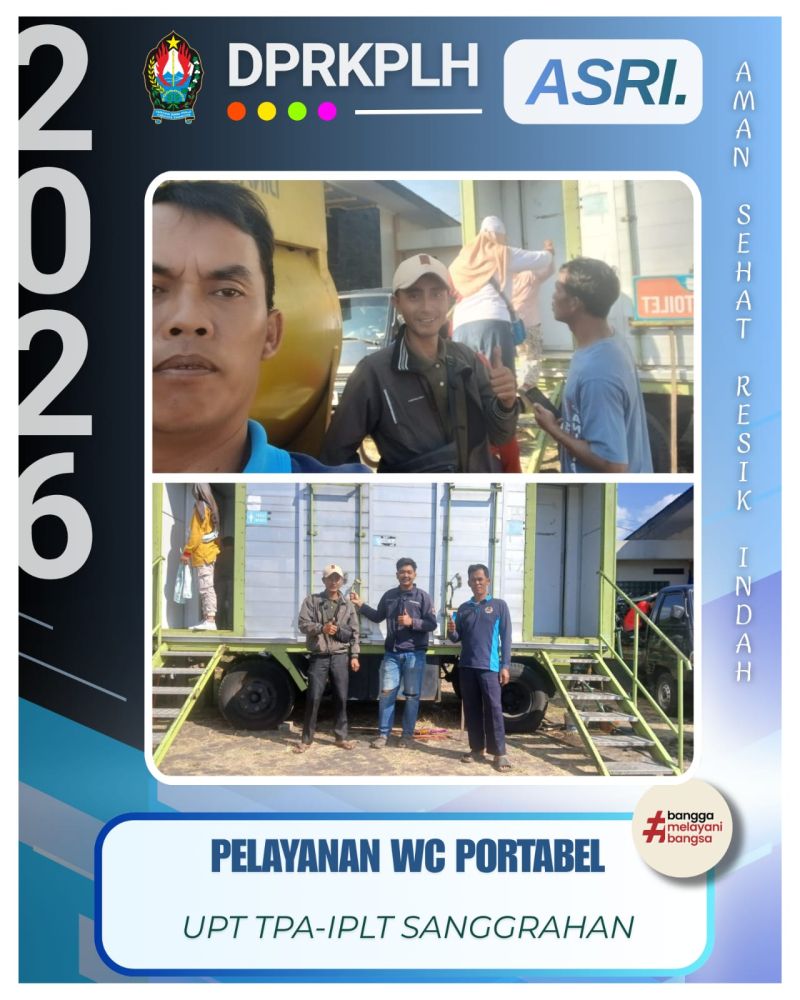 Hadir di Gedung Pemuda, Tim UPT TPA-IPLT Sanggrahan Temanggung Fasilitasi Sanitasi Kegiatan Fun Bike