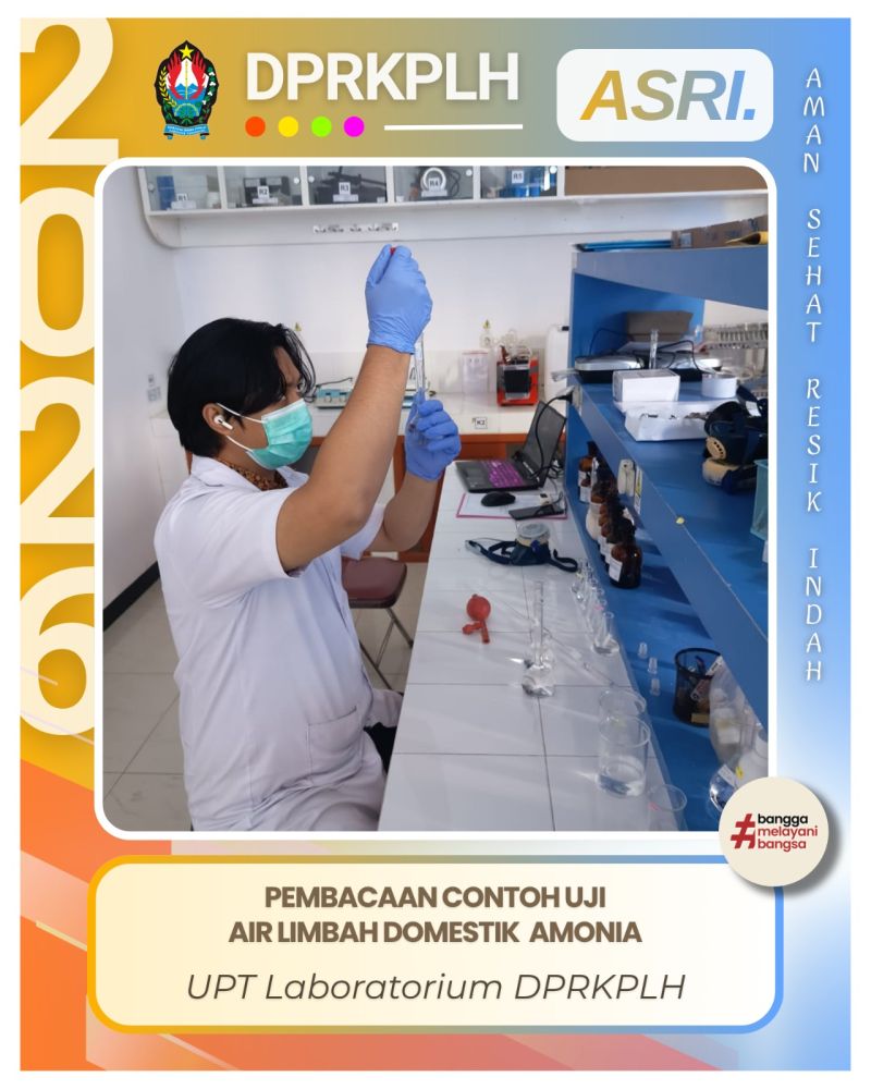 Pastikan Sesuai Baku Mutu, Analis Rampungkan Pembacaan Parameter Amonia Air Limbah IPLT