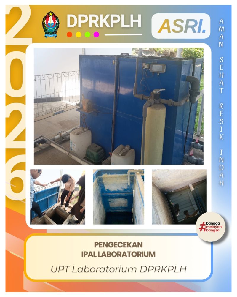Pengecekan rutin IPAL Laboratorium DPRKPLH Temanggung