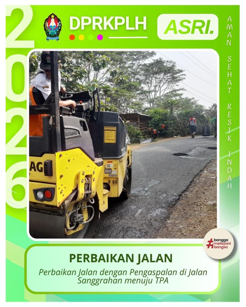 Dukung Kelancaran Pengelolaan Sampah, DPU Temanggung Lakukan Pengaspalan Jalan Akses TPA Sanggrahan