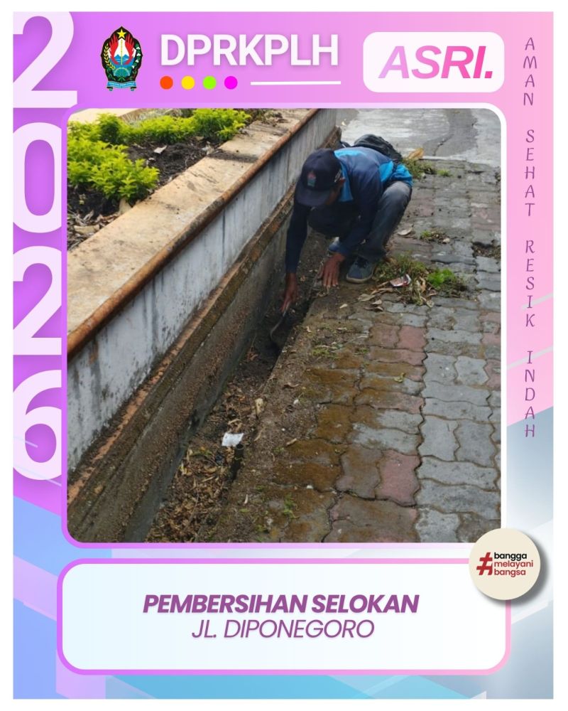 Pemeliharaan Drainase: Pembersihan Selokan di Jln. Diponegoro Temanggung