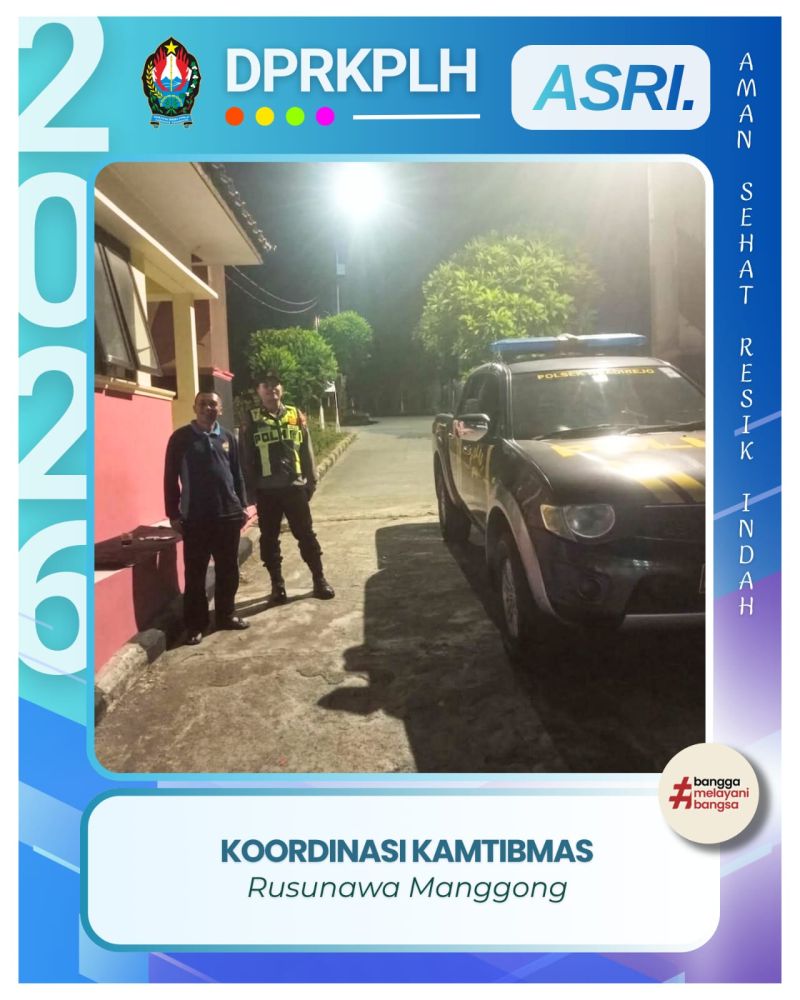 Upaya Jaga Kondusivitas Lingkungan, Petugas Keamanan Rusunawa Manggong Gandeng Kepolisian