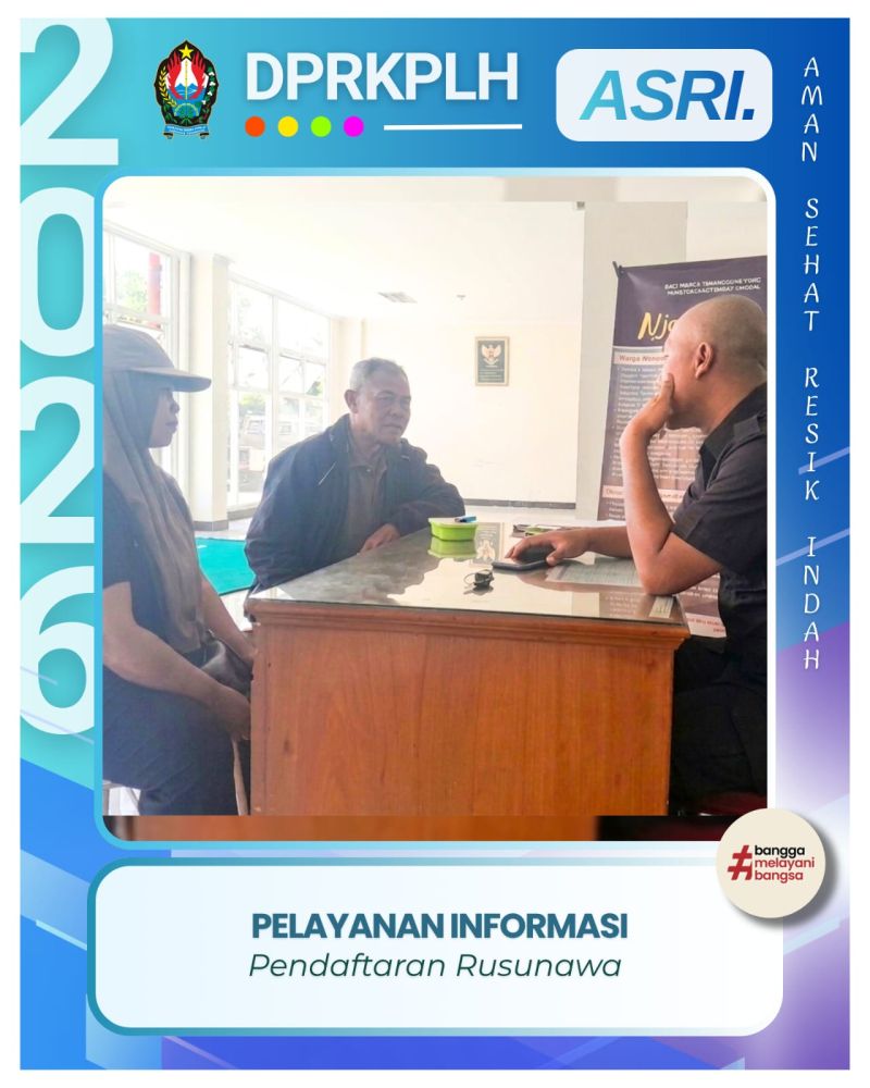 Pelayanan Informasi Pendaftaran Langsung di Rusunawa Manggong