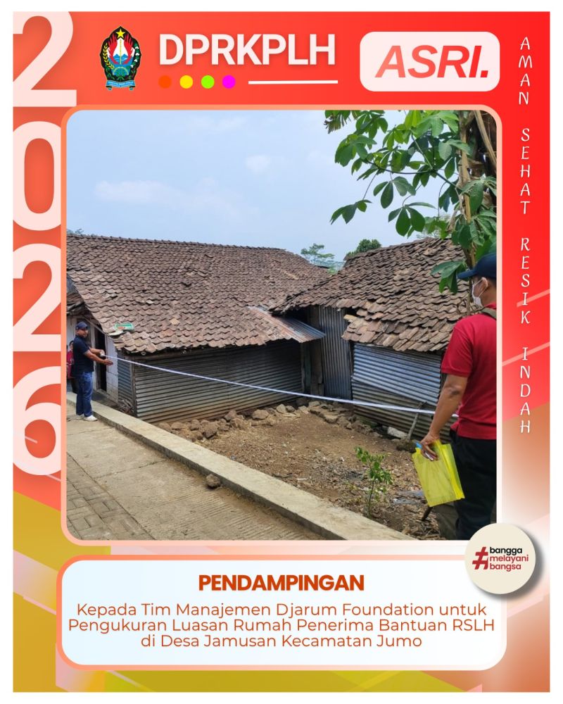 Pendampingan Pengukuran Luasan Rumah Calon Penerima Bantuan RSLH Djarum Foundation di Desa Jamusan