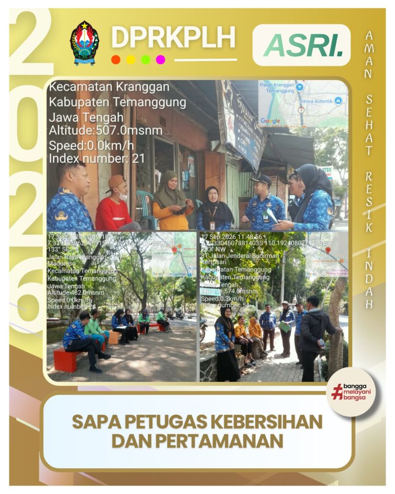 SAPA PETUGAS KEBERSIHAN & PERTAMANAN: SRAWUNG NGOBROL BARENG, EVALUASI BARENG