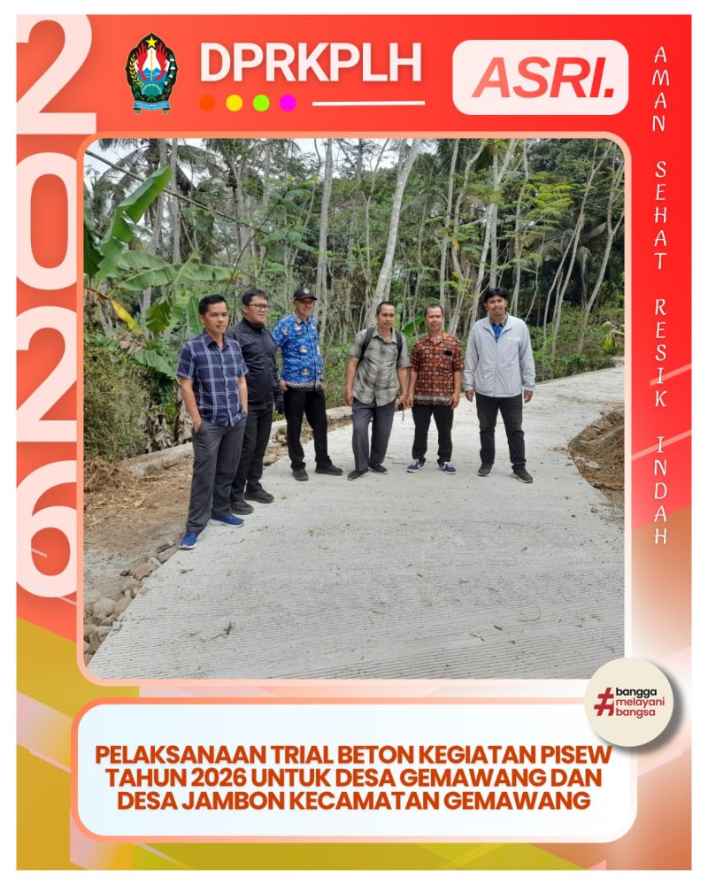 Kawal Program Infrastruktur, Bidang Perkim DPRKPLH Temanggung Ikuti Proses Trial Beton PISEW di Gemawang dan Jambon