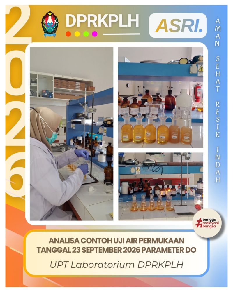 UPT Laboratorium DPRKPLH Temanggung Laksanakan Analisis Spesifik Parameter DO untuk Air Permukaan