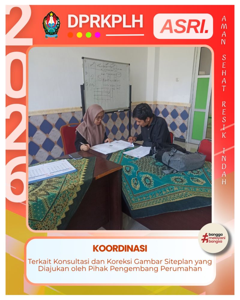 Bidang Perkim Berikan Asistensi Teknis Site Plan Perumahan Guna Penuhi Standar Aturan