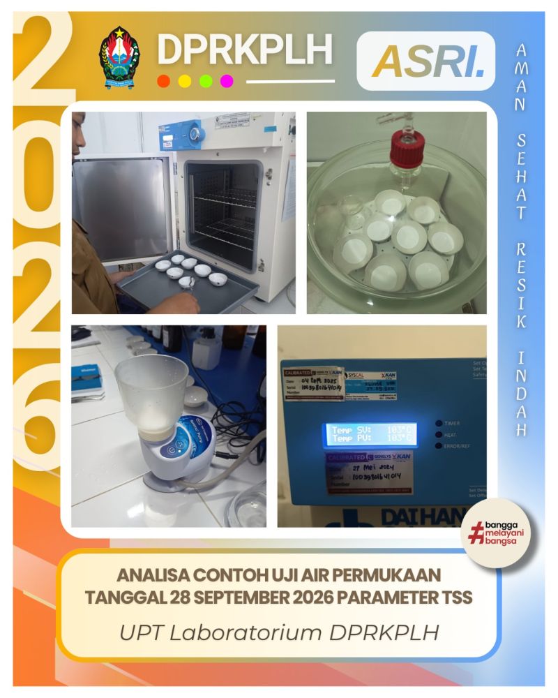 Aksi Analis DPRKPLH Uji Kandungan TSS Sampel Air Sungai di Tlogomulyo dan Temanggung