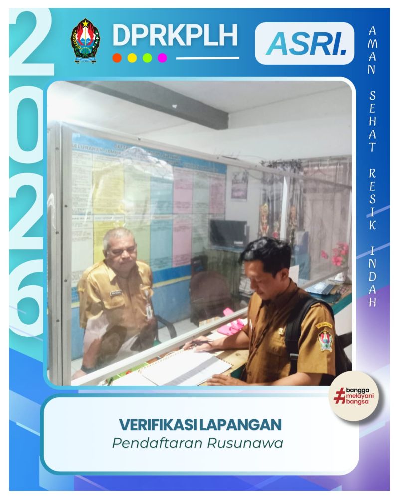 Aksi Petugas Rusunawa Kertosari Pastikan Kesesuaian Data Faktual Calon Penghuni