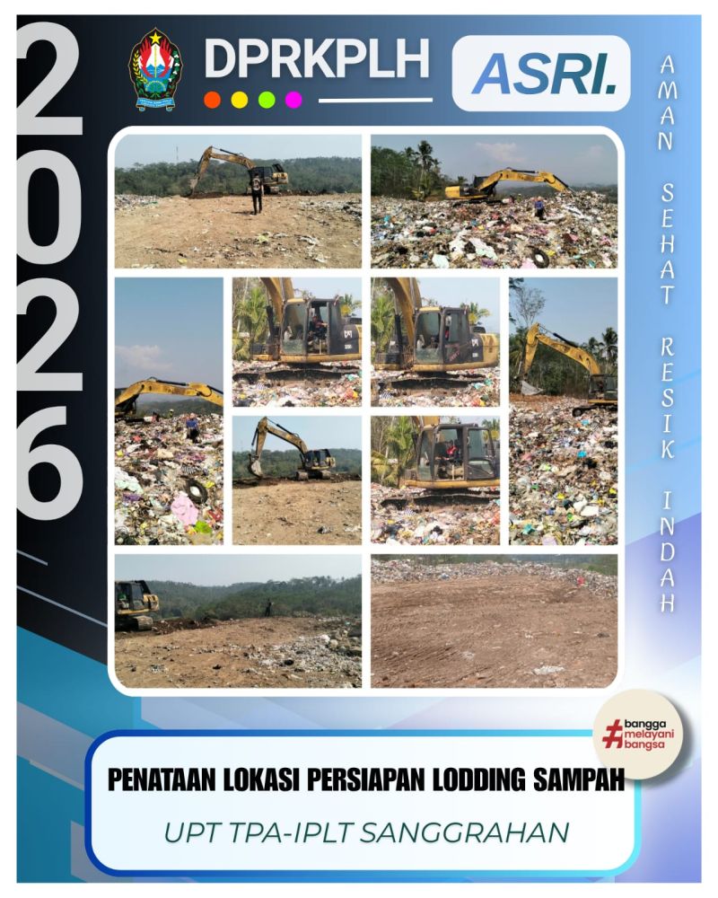 Menuju TPA ASRI, Operator Alat Berat Tata Lokasi Persiapan Lodding Sampah Sanggrahan