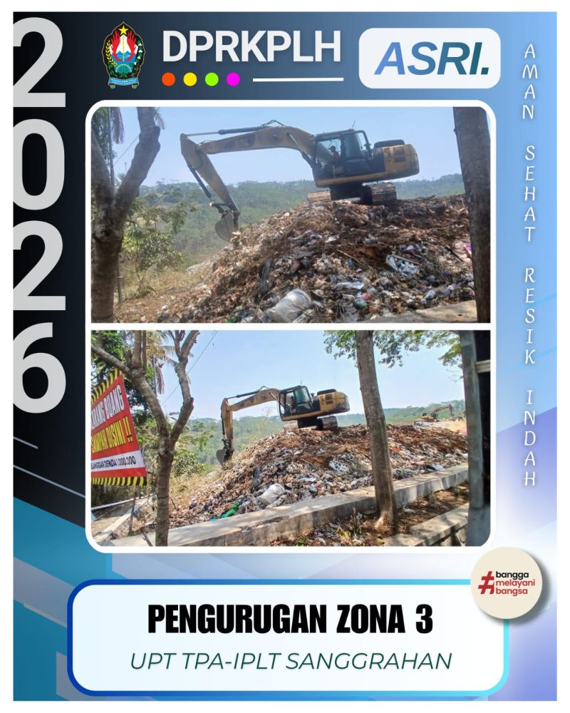 Operator Alat Berat UPT TPA-IPLT Laksanakan Pengurugan dan Pemerataan Tanah di Zona 3