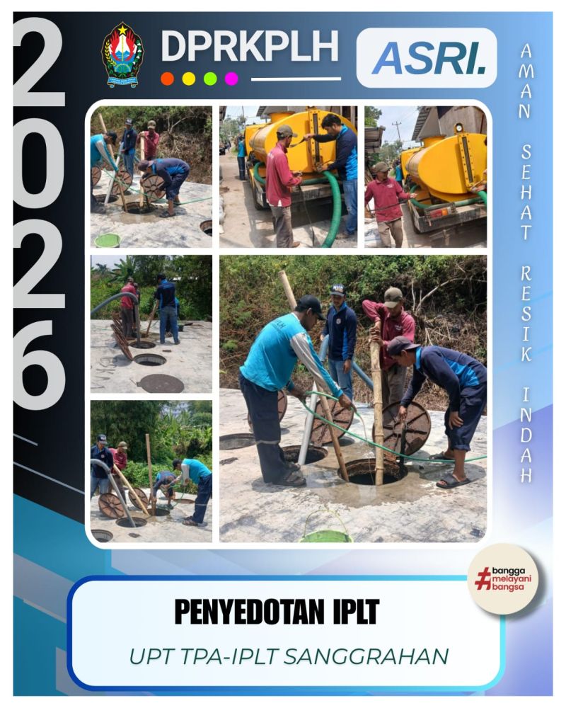 Pelayanan Sedot Lumpur Tinja Profesional Berkala oleh Operator TPA-IPLT Sanggrahan