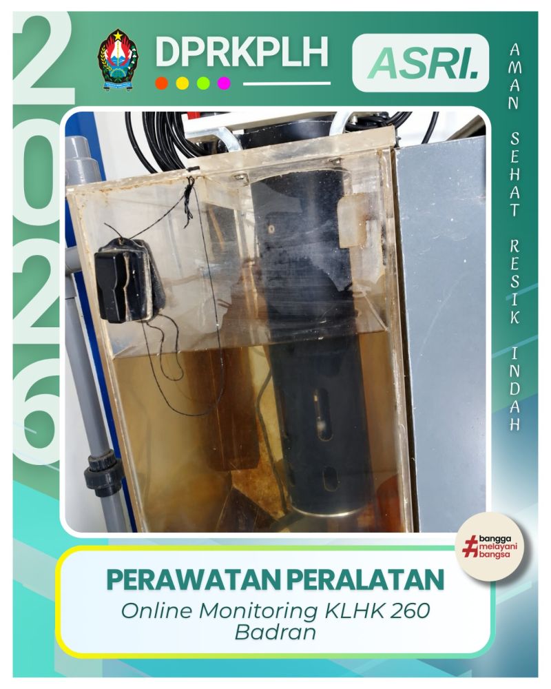 DPRKPLH Temanggung Lakukan Perawatan Alat Pemantauan Air di Badran Temanggung