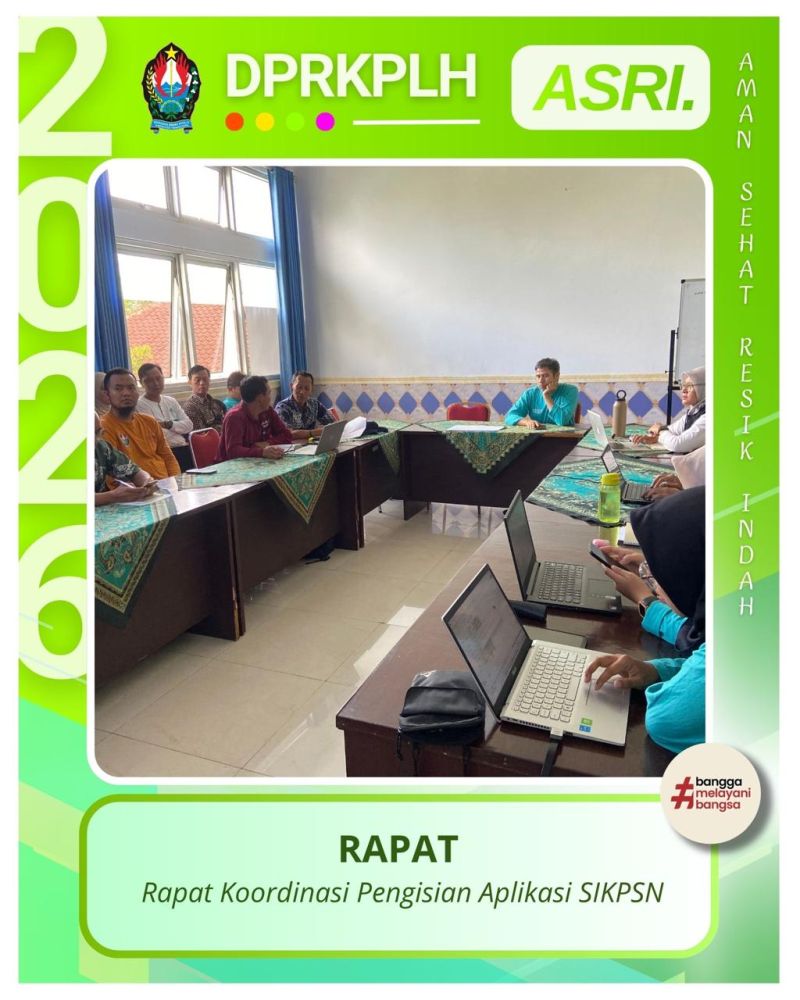 Satu Data Sampah Nasional: Bidang Persampahan DPRKPLH Gelar Rakor Pengisian Aplikasi SIPSN
