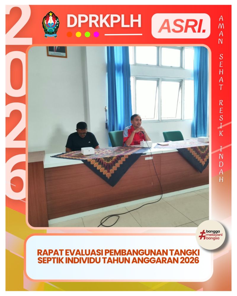 Rapat Evaluasi Pembangunan Tangki Septik Individu TA 2026 di DPRKPLH Temanggung