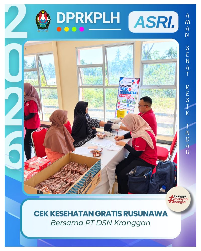 Aksi Sosial PT DSN & DPRKPLH: Cek Kesehatan Gratis di Rusunawa Kranggan II