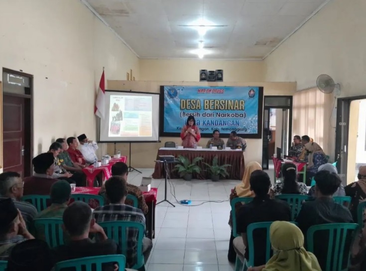 Sosialisasi Desa Bersih dari Narkoba di Desa Kandangan